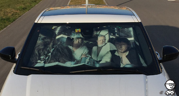 Star Wars Sonnenschutz Sonnenblende Auto Seitenscheibe