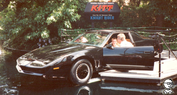 Ich in K.I.T.T. – 1990 Universal Studios Hollywood