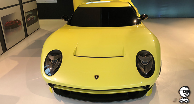 Lamborghini Miura Concept im Lamborghini-Museum in Sant'Agata Bolognese