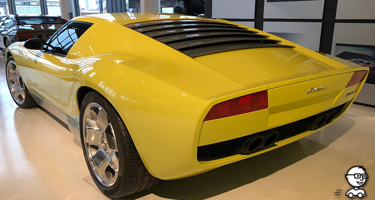 Lamborghini Miura Concept im Lamborghini-Museum in Sant'Agata Bolognese