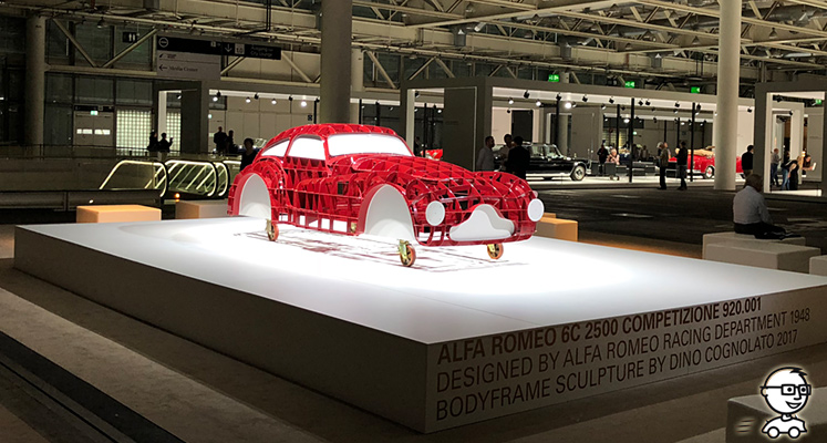 Grand Basel 2018: Konstruktionsmodell eines Alfa Romeo Oldtimers