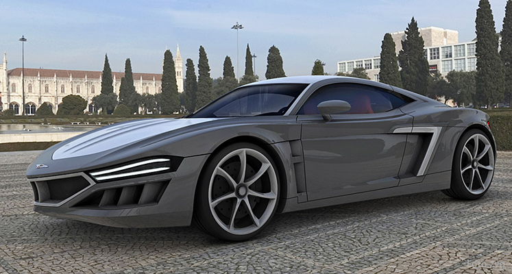 V10 Supercharged von Erwin Leo Himmel, unter der Marke "Hispano Suiza" präsentiertes Concept Car